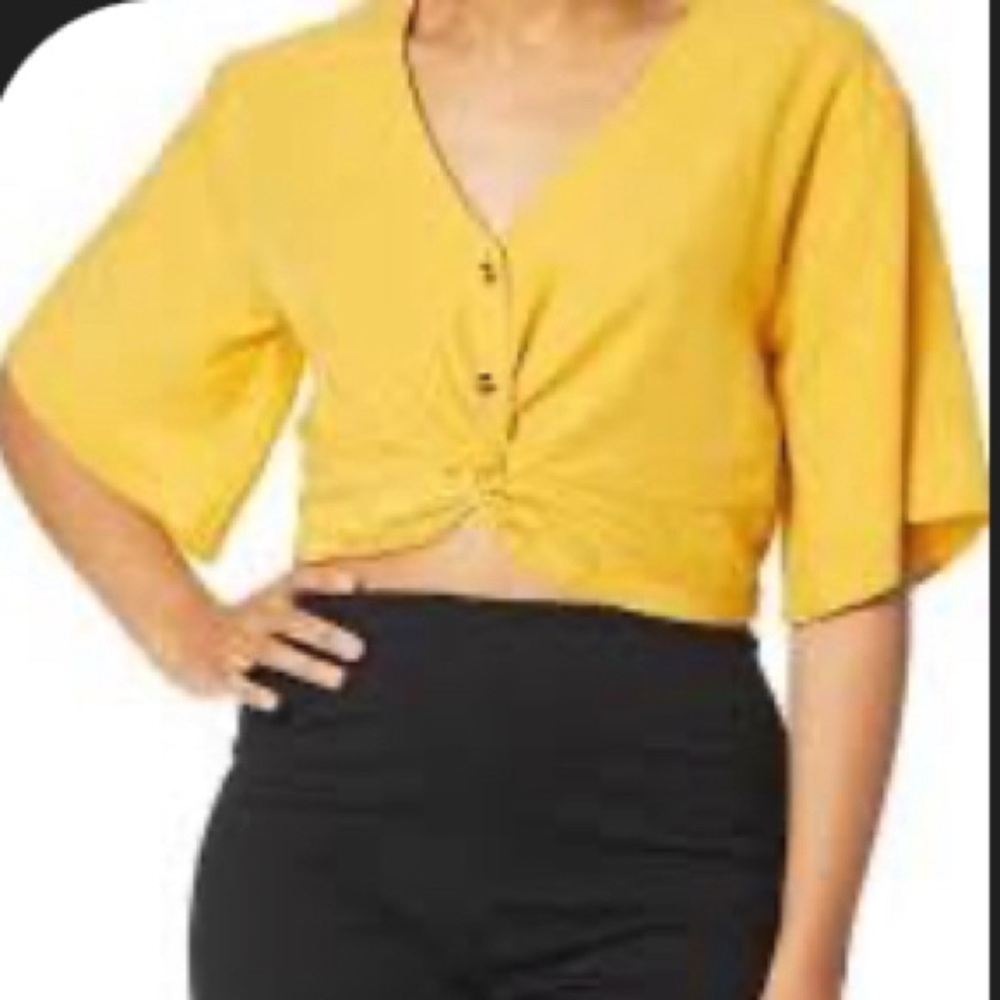Just One Answer Large Mustard top